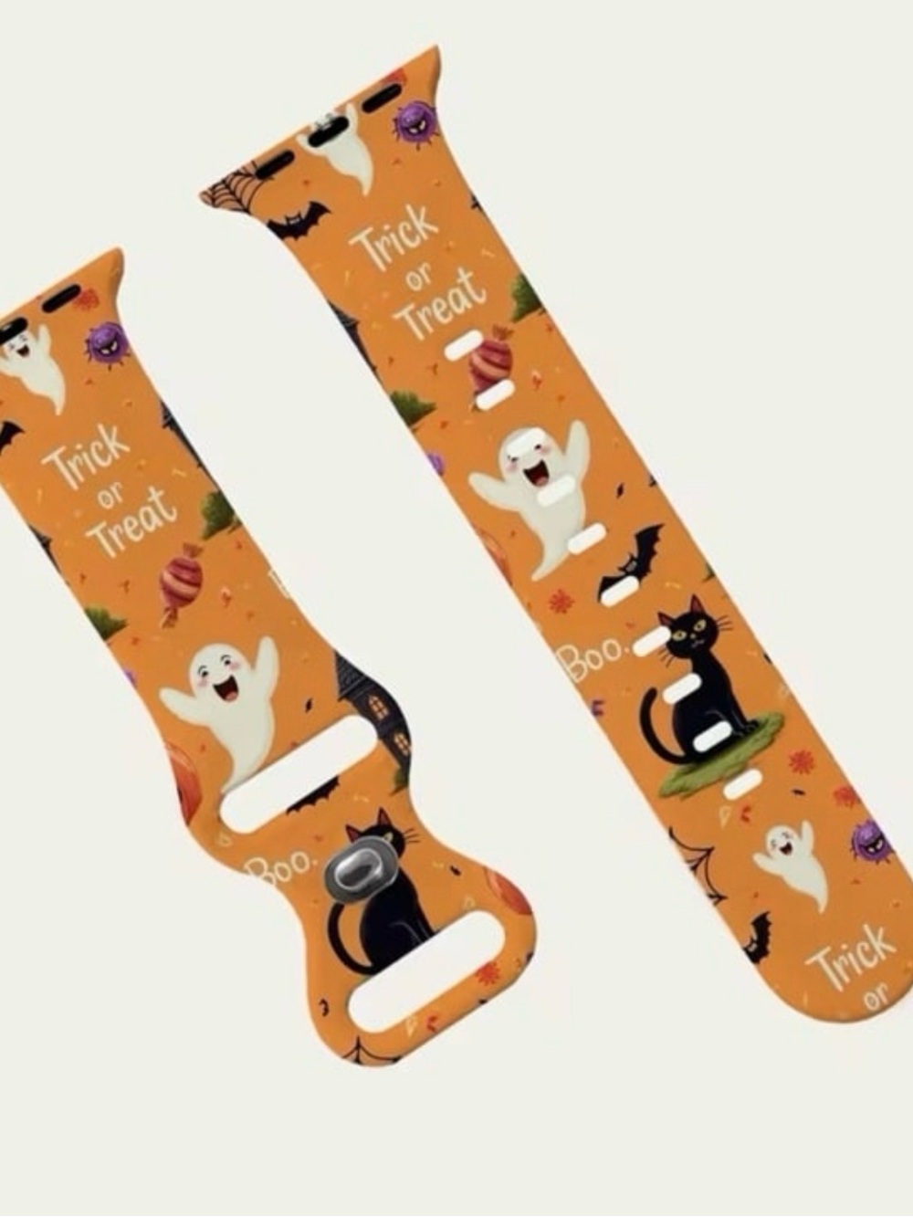 Halloween-Themed Orange Silicone Smart Watch Strap Band Accessory 38mm
~NEW~